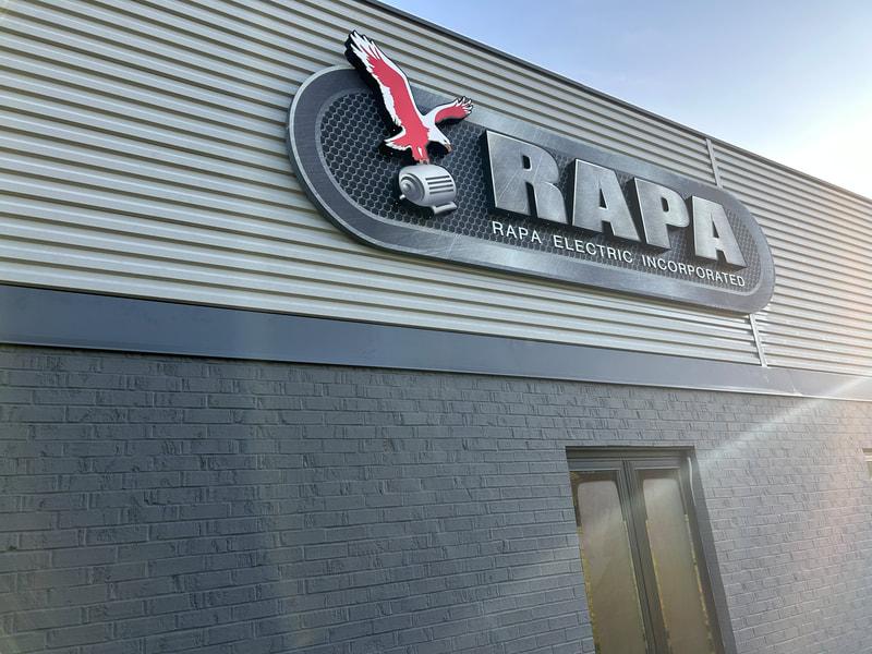Architectural design detail on a commercial building
